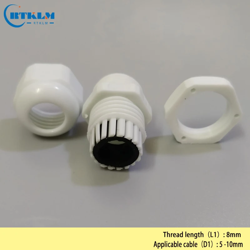 100PCS/LOT Cable Gland Connector 5-10mm PG11 Waterproof Nylon Cable Gland 0.19*0.39inch Cable Gland Joints