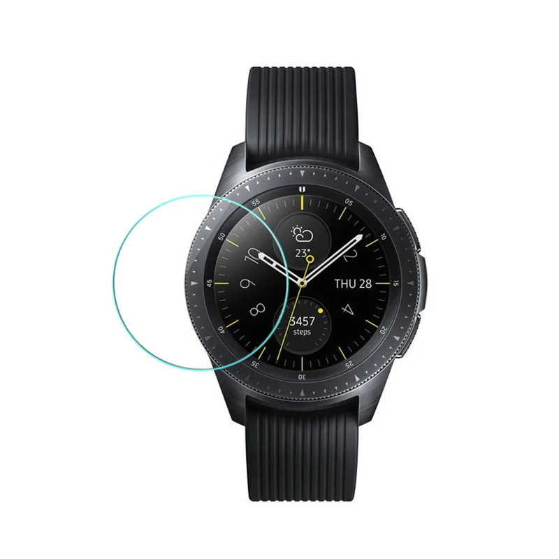 

Tempered Glass for Samsung Galaxy Watch 42mm 46mm Gear S2 S3 S4 Screen Protector Cover Protective Film + Cleaning Kit