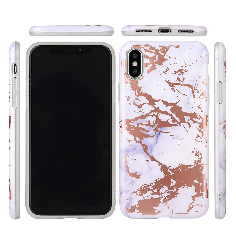 Блестящий Мраморный чехол для iphone X S R MAX 8 7 plus 7 6 6s plus элегантный мраморный fundas iphone мягкий силиконовый гранитный чехол для телефона