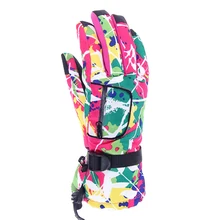 LOCLE женские зимние теплые перчатки для сноуборда хлопковые дышащие лыжные перчатки для спорта на открытом воздухе ветрозащитные зимние мотоциклетные перчатки размер M