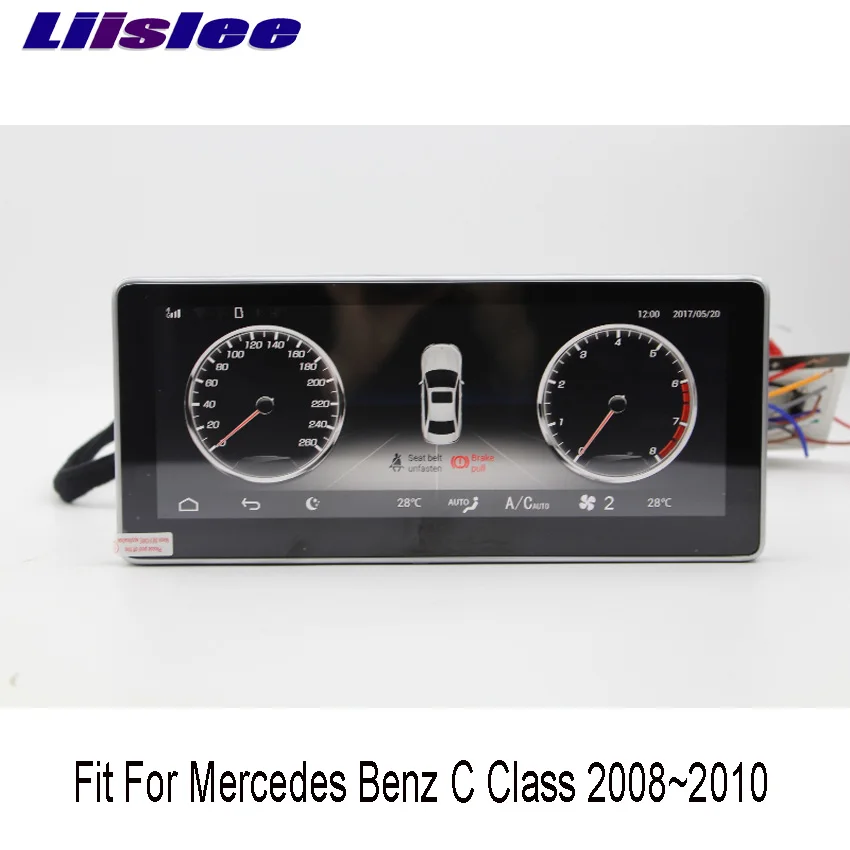 Liislee 10,2" Android для Mercedes Benz C Class 2008~ 2010 сенсорный экран gps навигация Радио стерео тире мультимедийный плеер