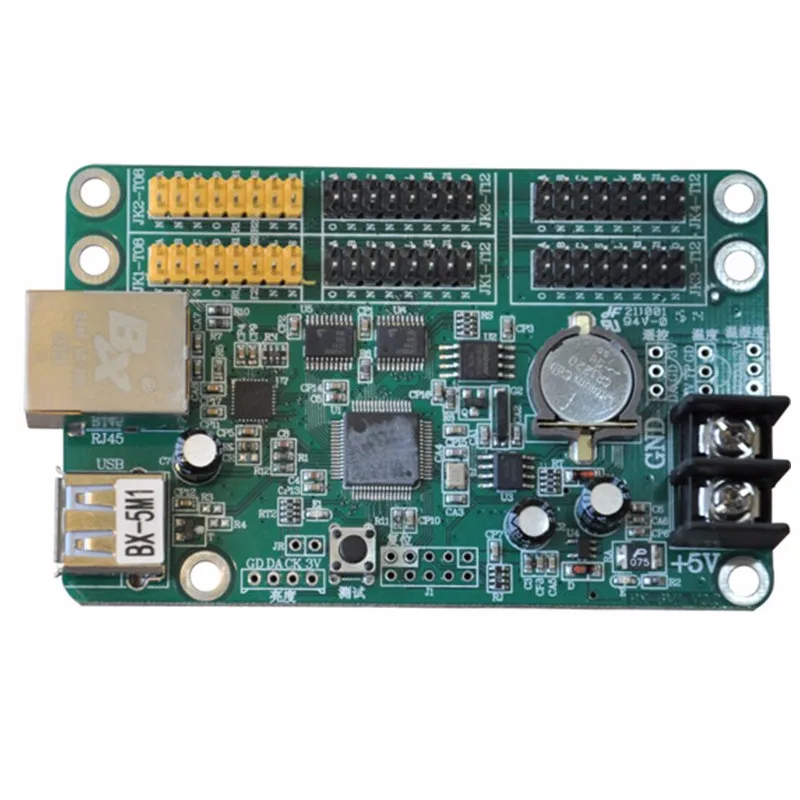 Светодио дный управления карты BX-5M1 с Ethernet и usb-порт для одного цвета P10 светодио дный экран