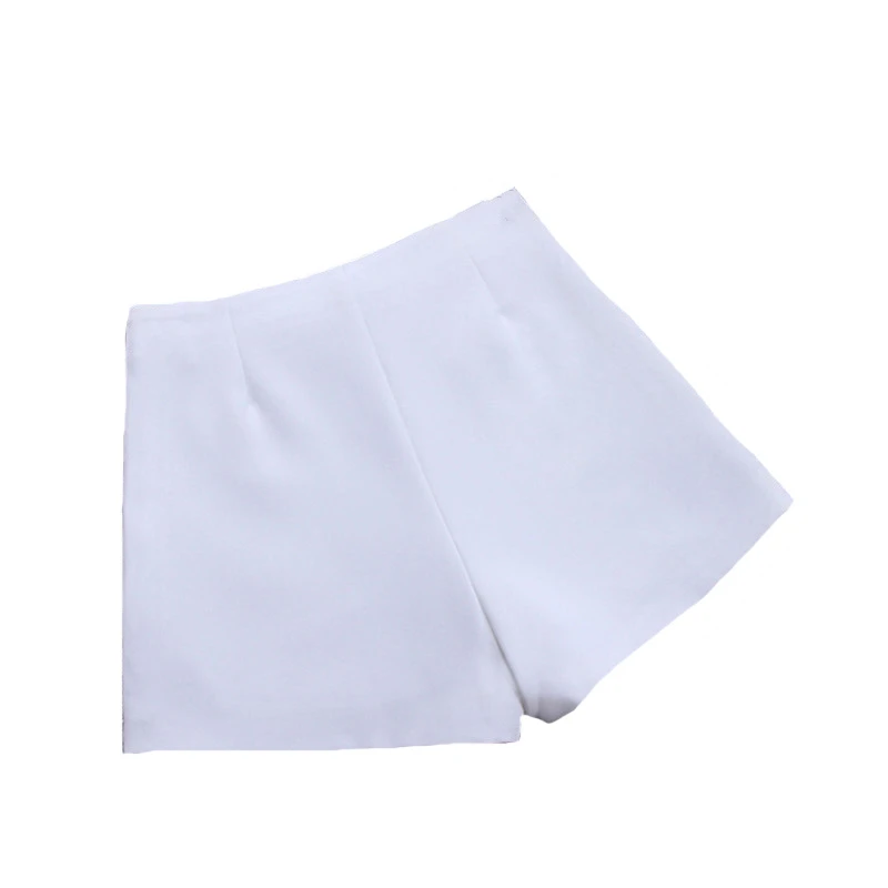 CUHAKCI High Waist Wide Leg Shorts Summer Shorts Women Fashion Style Casual Shorts Black Gray White Vintage Pockets Solid Color