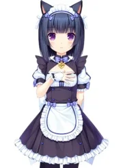 Nekopara Chocola maid Косплей Костюм с аксессуарами 6 цветов на выбор - Цвет: female