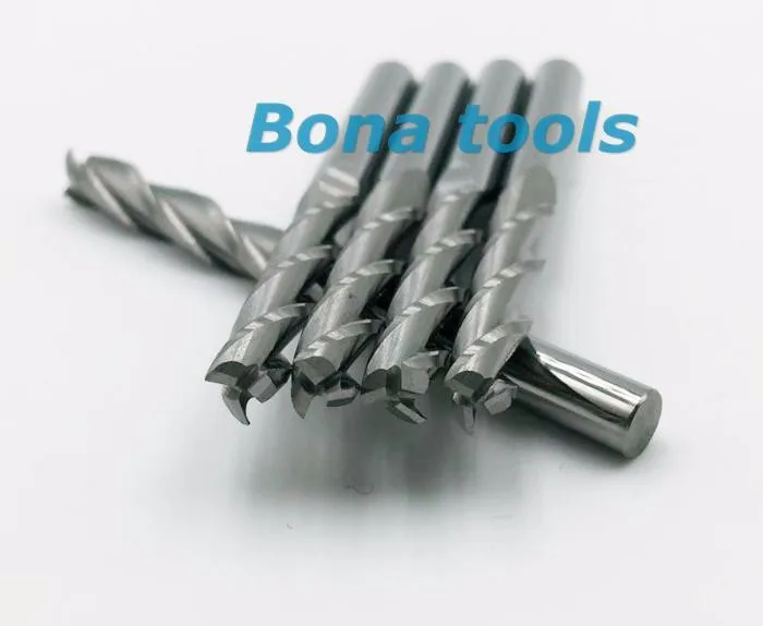 4x25MM-Smooth Edge 3 Концевая фреза спиральный резак набор, 10 шт./лот Карбид ЧПУ Маршрутизатор Инструменты для деревообрабатывающий прибор фрезерный станок