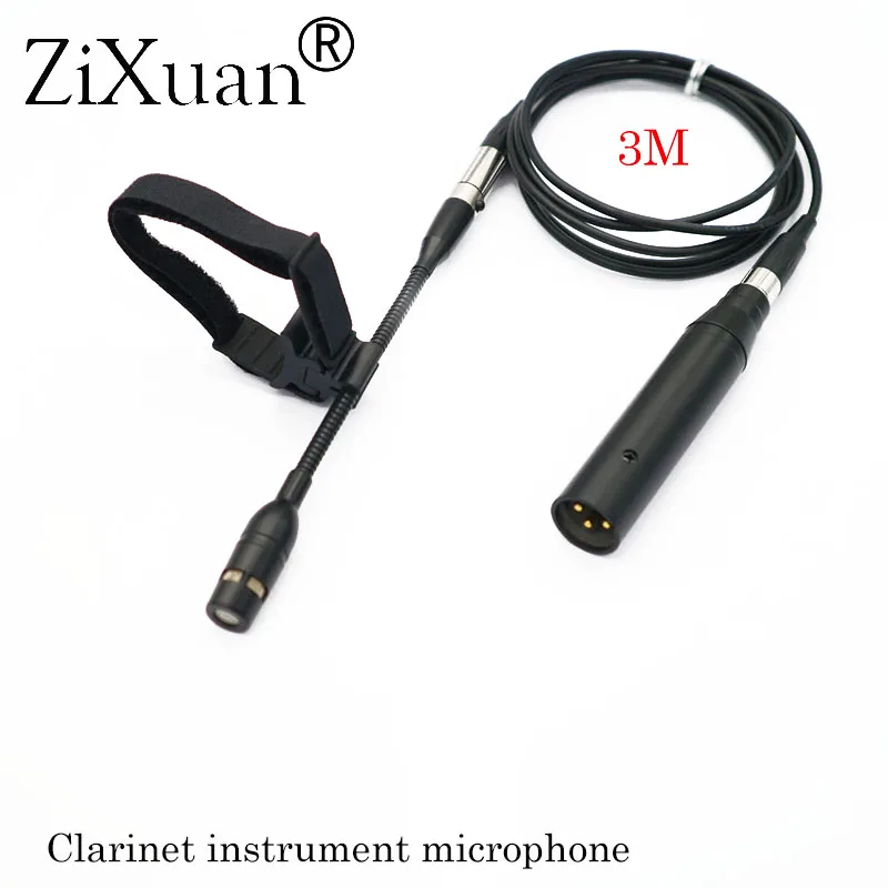 3M Pro кларнет музыкальный инструмент микрофон с XLR большой 3Pin Phantom адаптер питания 1,5 м/3 м удлинитель - Цвет: 3M