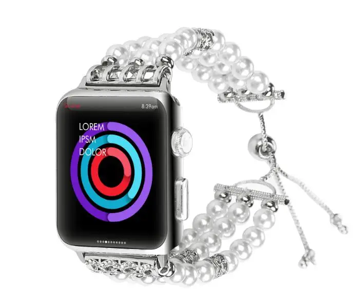 Ремешок для Apple watch band 38 мм 42 мм 40 мм 44 мм для iWatch watch band Sport series 4 3 2 1series 5 - Цвет ремешка: Слоновая кость