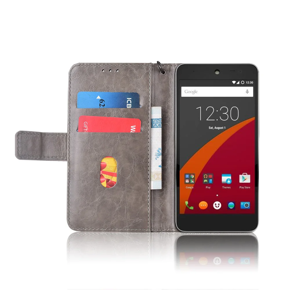 Флип-кожаный чехол для Wileyfox Swift Fundas с цветочным принтом специальный чехол-бумажник с подставкой и ремешком