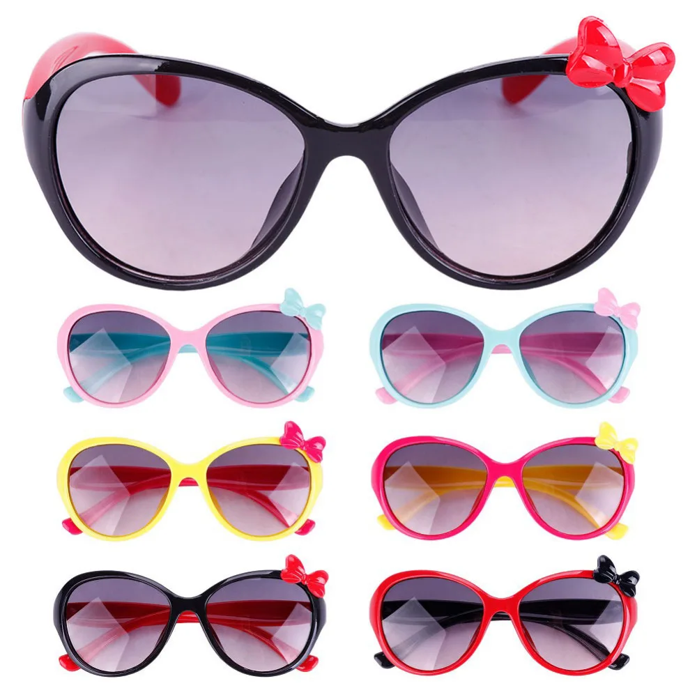 HitTime Fashion Kids Sunglasses Children Princess Cute Baby Hello Glasses Wholesale High Quality