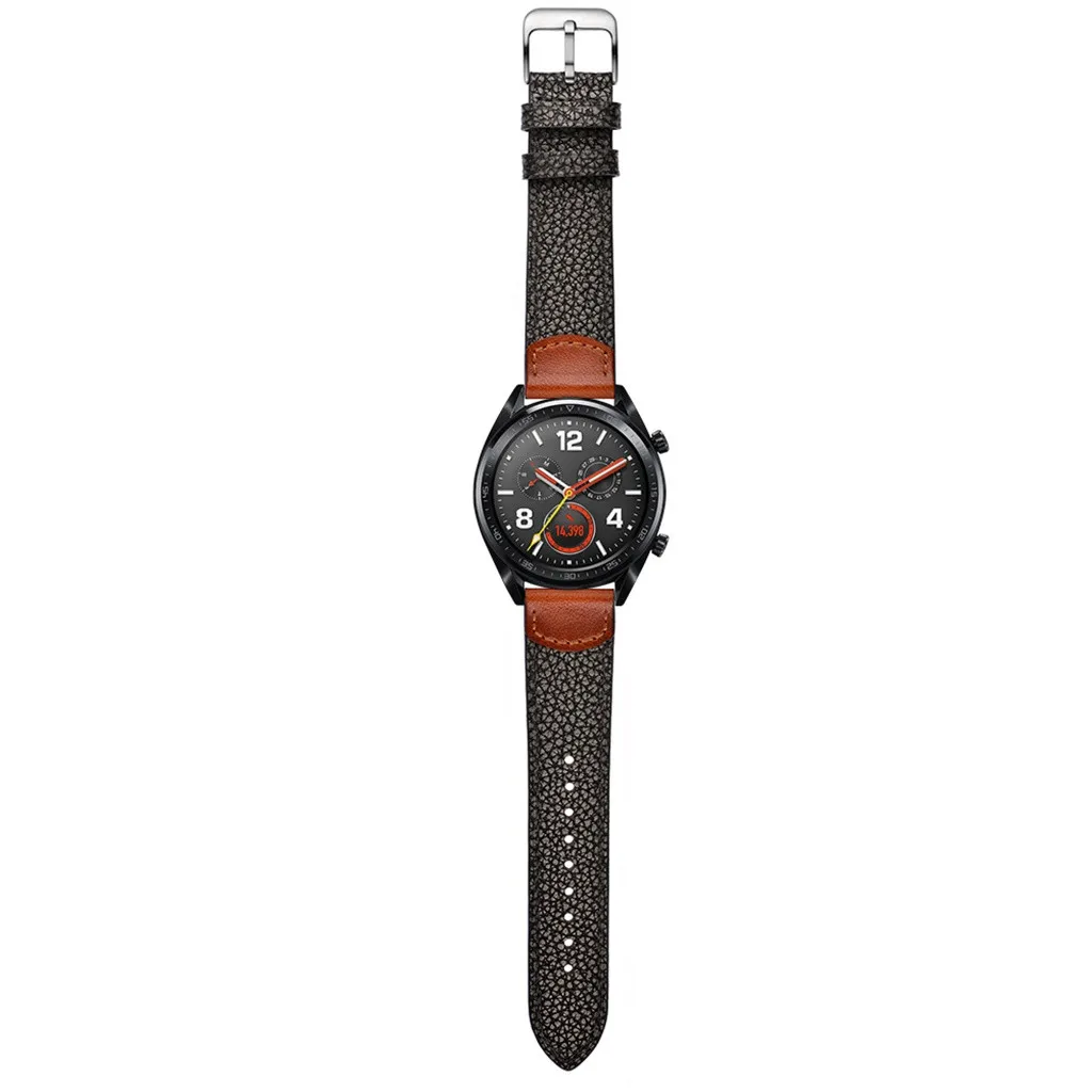 22 мм уникальный ремешок из натуральной кожи для huawei Watch GT/Watch2 Pro/Classic/Honor Magic Quick Release
