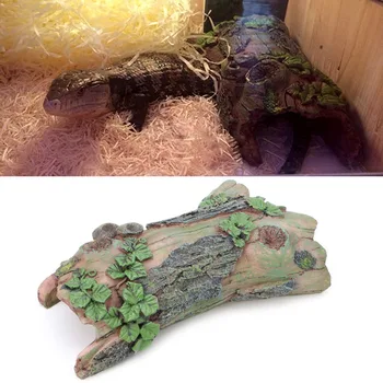 

Reptile Vivarium Tortoise Aquarium Fish Tank Hiding Cave House Underwater Decor