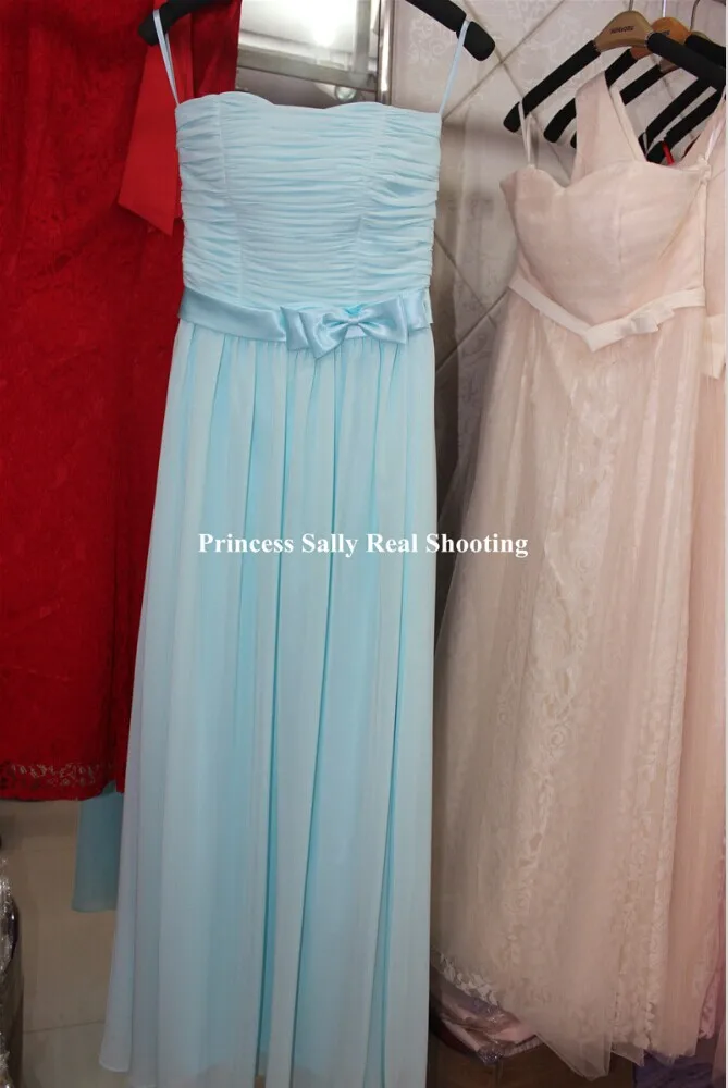 light blue E Пастельные цвета зеленой мяты платье подружки невесты шифон Реальные фотографии светильник синий платье подружки невесты цвета шампанского светильник фиолетовый подружки невесты без рукавов, розовое, платье - Цвет: light blue E