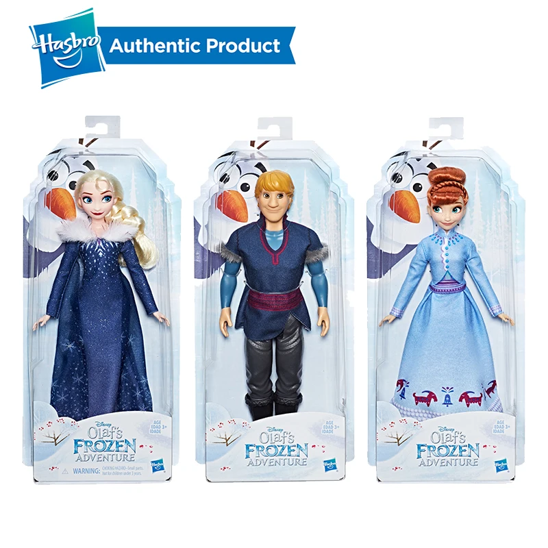 Hasbro Disney Frozen Olaf's Frozen Adventure Elsa Anna Kristof Doll Birthday Present Kid Girls Toy Cute Doll Collection 30cm
