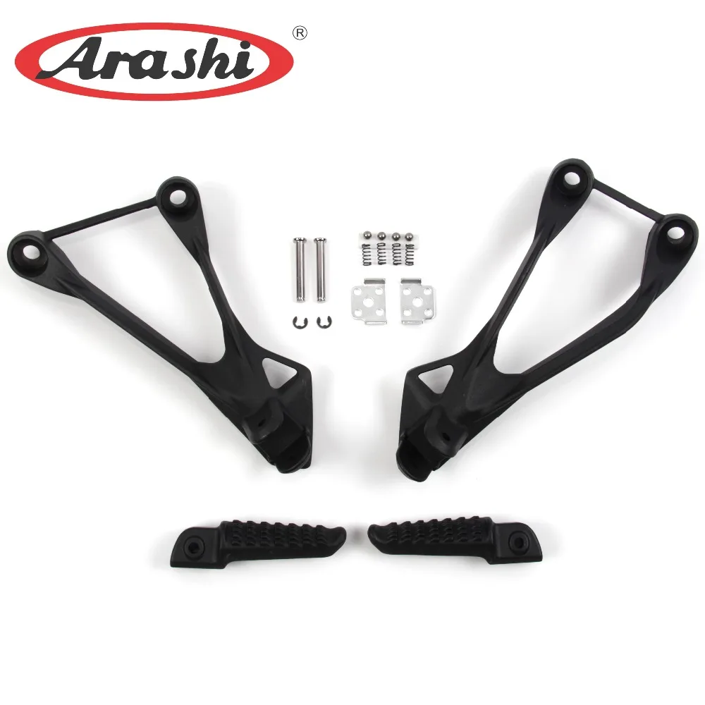 ARASHI, Задние подножки, подножки, педали для Kawasaki Ninja ZX6R 2005-2008, ZX-6R, мотоциклетные Пассажирские подножки, 2006 2007