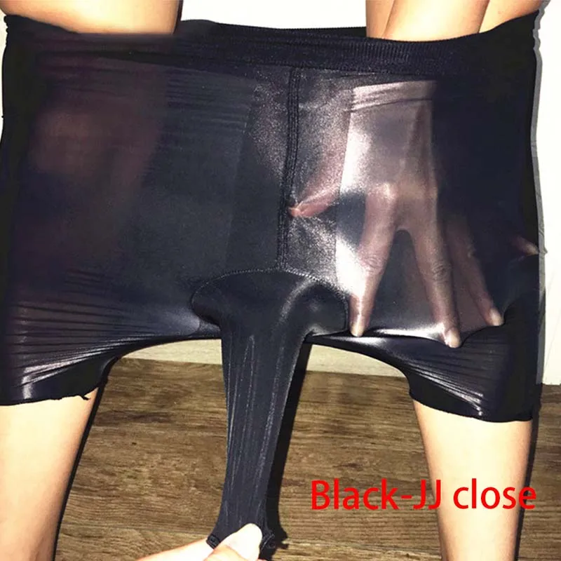 B black Мужское нижнее белье с мешочком для пениса, мужские колготки, чулки, боди, 3 вида стилей, 6 цветов - Цвет: B black
