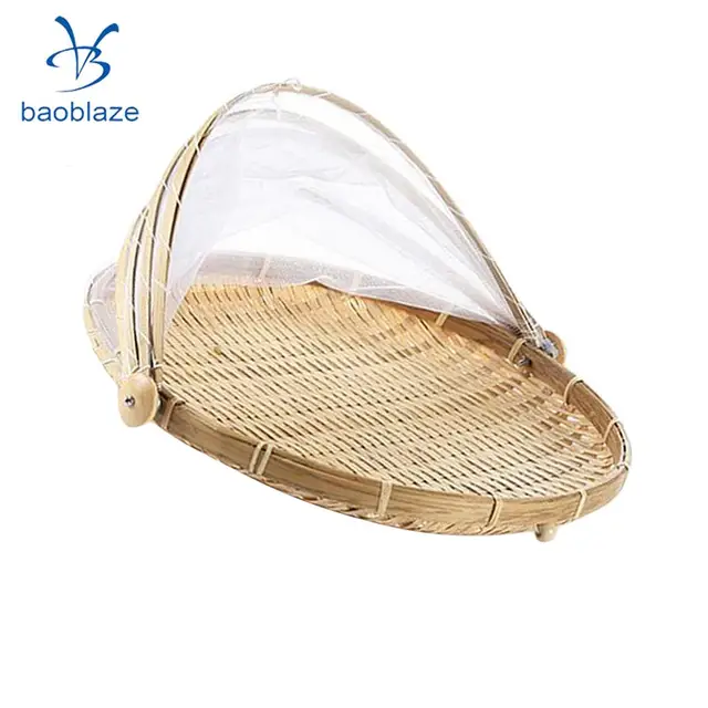 bamboo food tent basket