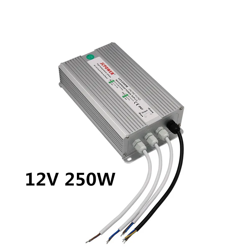 Светодиодный IP67 Водонепроницаемый источник питания AC110-220V до 200 Вт 250 Вт 300 Вт высокомощный наружный линейный светильник оборудование для мониторинга трансформатора