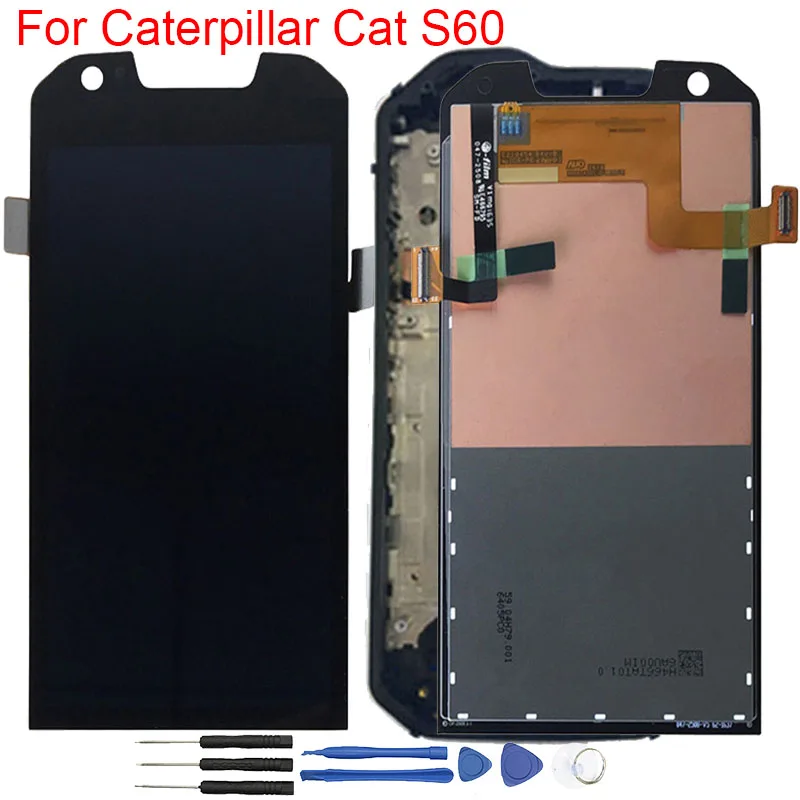 

Original Cat S60 Parts Screen For Caterpillar Cat S60 LCD Display With Frame Touch Screen Digitizer Assembly Replacement Screen