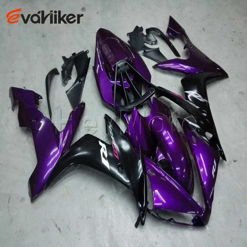Пользовательские+ мотоцикл капот для YZF-R1 2004 2005 2006 YZF-R1 04 05 06 Фиолетовый ABS Корпус Комплект двигатель обтекатель