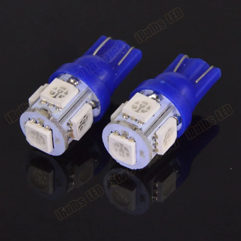100 шт.; ; детское нижнее белье T10 W5W 194 5050 5 SMD белый свет светодиодный 5smd 5 светодиодный светодиодные лампы света автомобиля