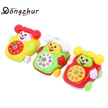 

1 Pcs Creative Pulling Small Phone Toy Children's Play House Simulation Phone Toy Random Color Dollhouse Furniture