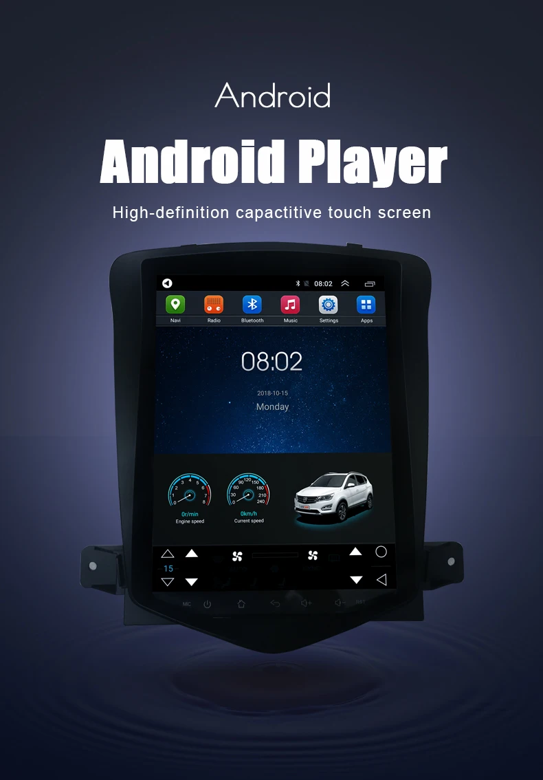 Clearance Car Android Multimedia Player radio for Chevrolet Malibu 2010-2014 GPS Navigation Vertical screen 7