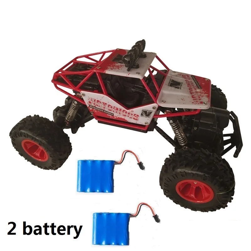 28cm 2 Battery Red 1/12 Радиоуправляемая машина 4WD альпинистская машина 4x4 с двойным приводом Bigfoot машина с дистанционным управлением модель внедорожника oys для мальчиков детей - Цвет: 28cm 2 Battery Red