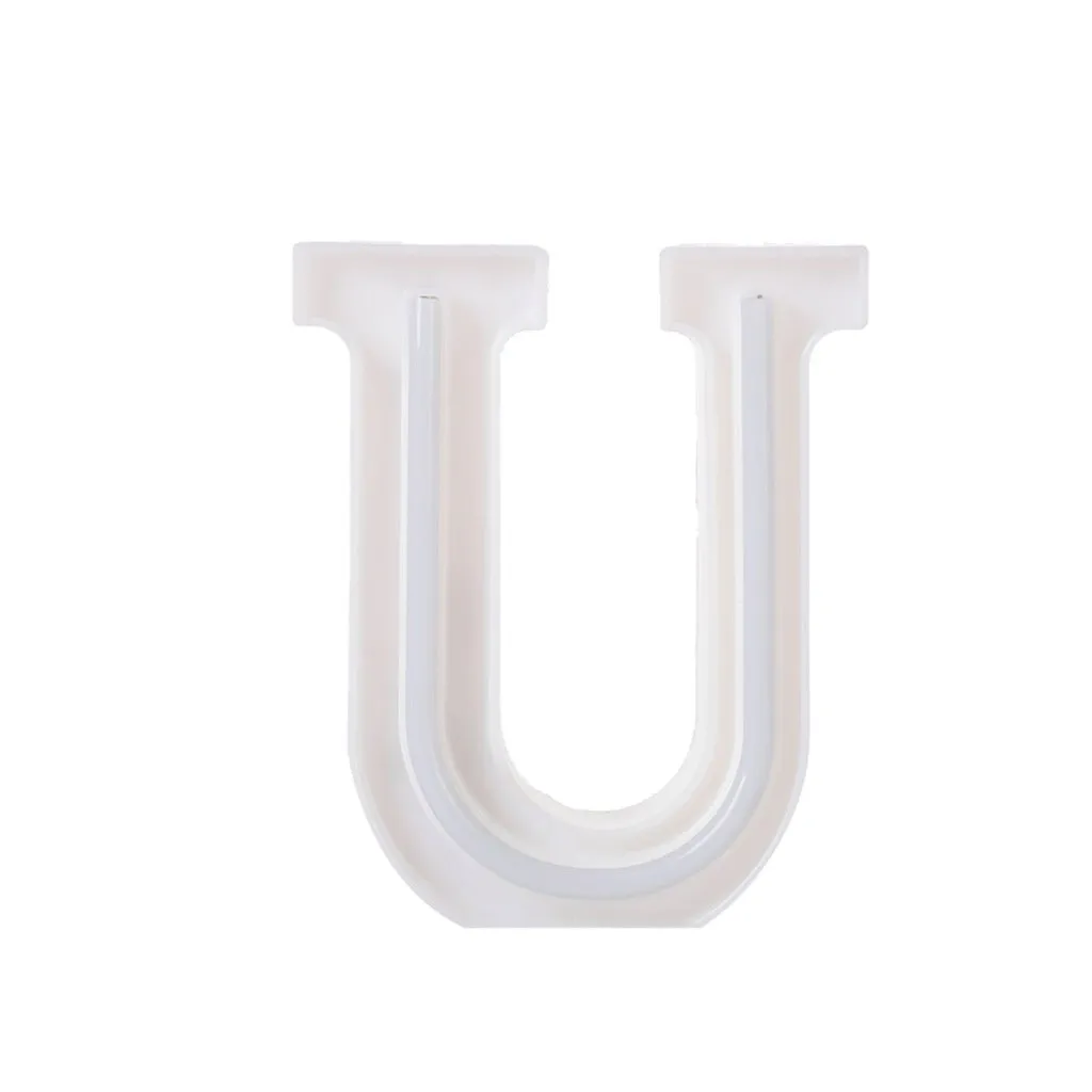 LED USB Letter Lights Light Up White Plastic Letters Standing Hanging A-Z symbol decorative letters holiday led night lights