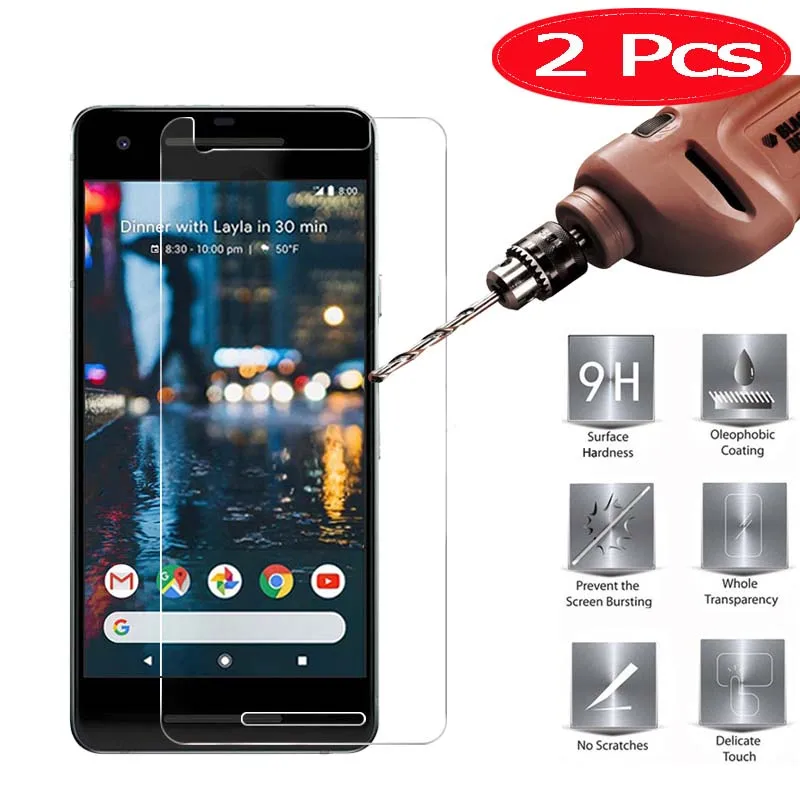 

2 Pieces HOPELF Screen Protector for Google Pixel 2 Tempered Glass XL 2.5D 9H Phone Film Tempered Glass for Google Pixel 2 XL