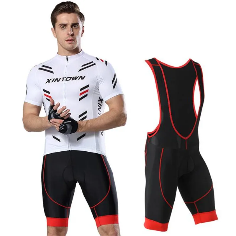 bib cycling set 13 XINTOWN Велосипедная форма летние шорты рукавом мужские майки комплекты ropa ciclismo Quick-dry дышащий Биб шорты велосипед Clothi - Цвет: bib cycling set 13