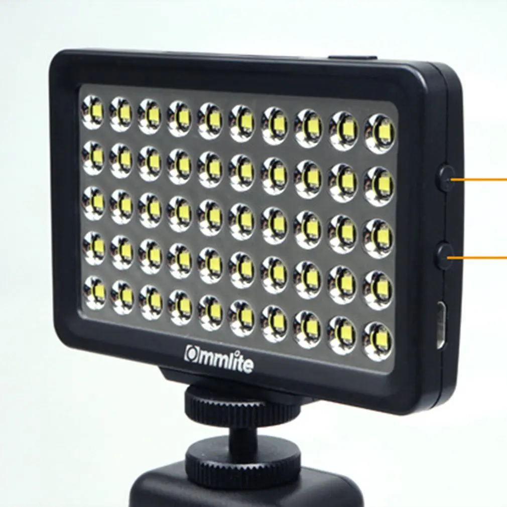 Multifunctional Ultra-thin Mini Rechargable 50LED Photo Camera Lamp LED Video Light Lamp Photo Studio Wedding Party CM-L50II