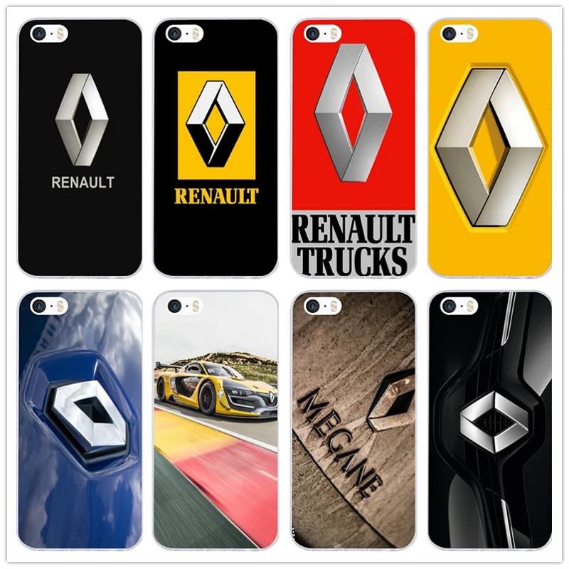 

Soft TPU Silicone Mobile Phone Cases for iphone 6 6s Plus 7 8 Plus X 5 5S 5C SE 4 4S Capa Coque Funda Super Cars Renault Logo