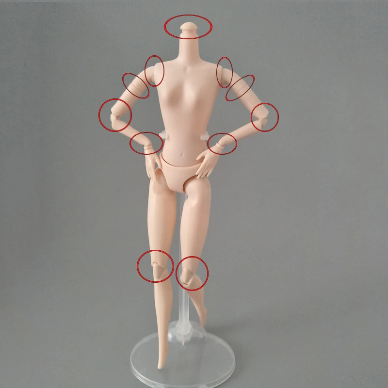 1/6 шарнирная DIY подвижная Обнаженная Кукла тело для 1:6 BJD Кукольный Домик DIY тело без головы 1:6 куклы аксессуары детские подарки - Цвет: 6