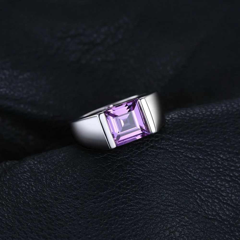Jewelrypalace Для мужчин площади 3.3ct создан Александрит сапфир 925 Щепка кольцо для Для мужчин тонкой jerwelry модные Стиль