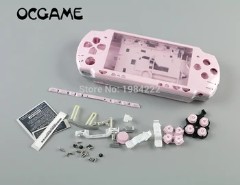 

OCGAME 10set/lot Housing Shell Cover Case Complete Replacement Shell Case with buttons kit For PSP2000 PSP 2000 Game Console