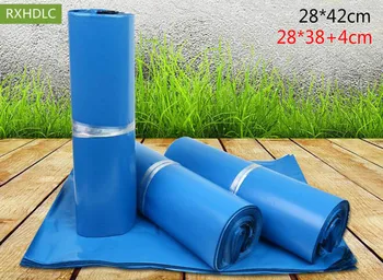 

High Quality 28*42cm Blue Express Bag Poly Mailer Mailing Bag Envelope Self Adhesive Seal Plastic Bag 300pcs free DHL shipping