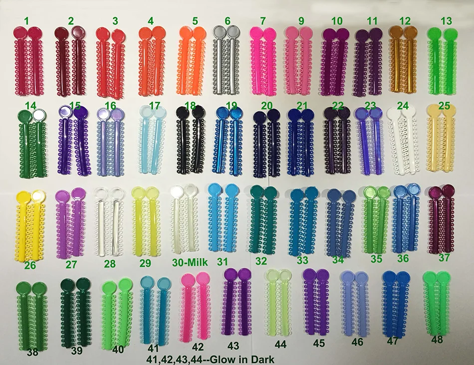 48 colors ligature tie 950