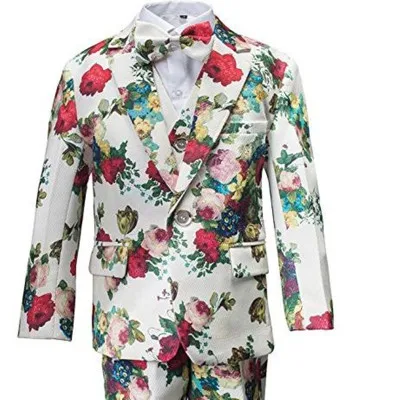 1 Детский костюм для мальчиков Платья для младенцев для маленьких студент Детский костюм Цветочный прилив корейской версии - Цвет: 1
