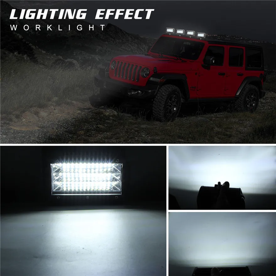 Светодиодный 108 ВТ 5in Combo Work Light Spotlight Off-road вождения противотуманная фара Грузовик Лодка черный Высокое качество Прочный практичный l0430