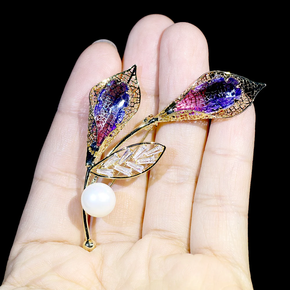 Elegante regalo de amor AAA+ брошь circon cubico joyeria nupcial para el banquete de boda de las mujeres