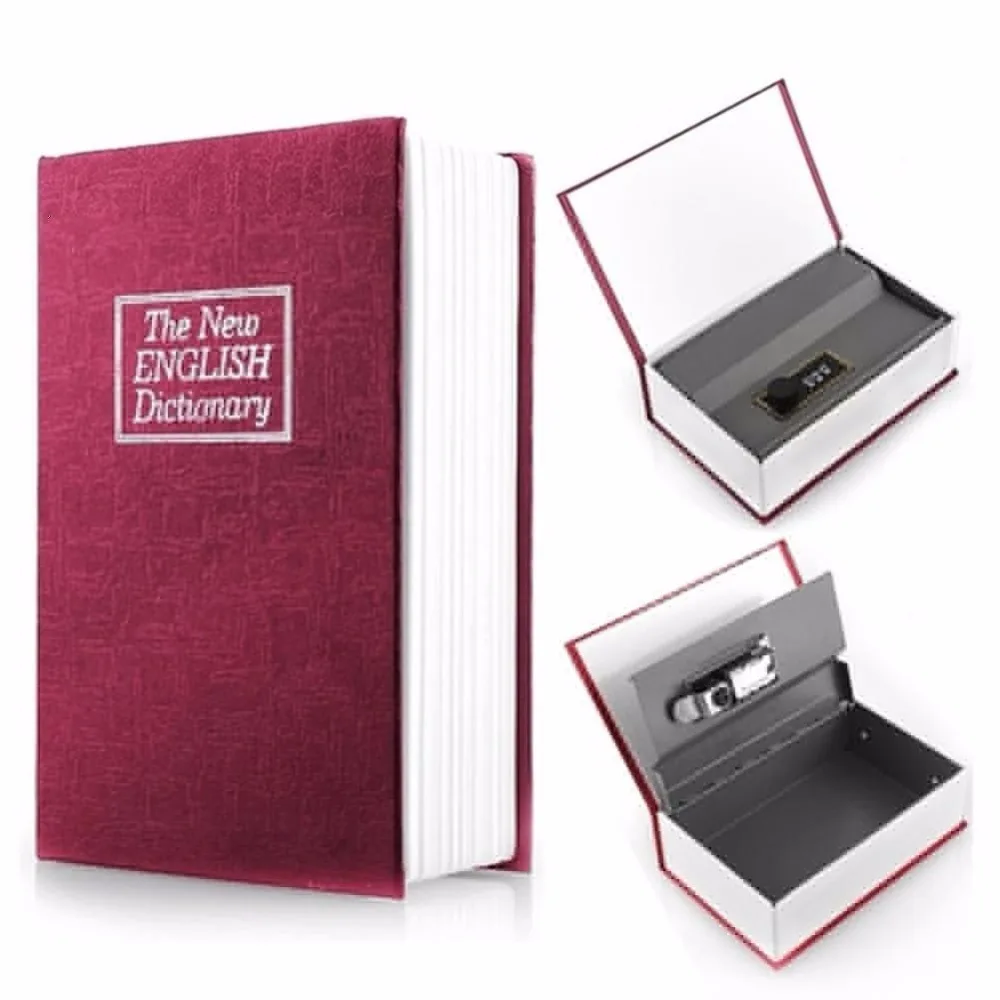 

Small Size Money Piggy Bank Key Locked Book Mini Money Box Coin Piggy Bank Safety Box Tirelire Cofrinho Alcancia Coins Box