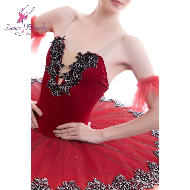 BLL046 Red Velvet Bodice Pre-professional ballet tutu women and Girl Stage ballet costumes tutu ballerina Tutu Ballerrinas Tutu
