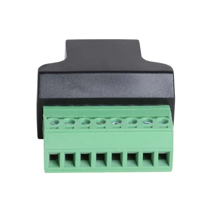 RJ45 Женский Винтовые клеммы 8-контактный разъем Ethernet Кабель-адаптер