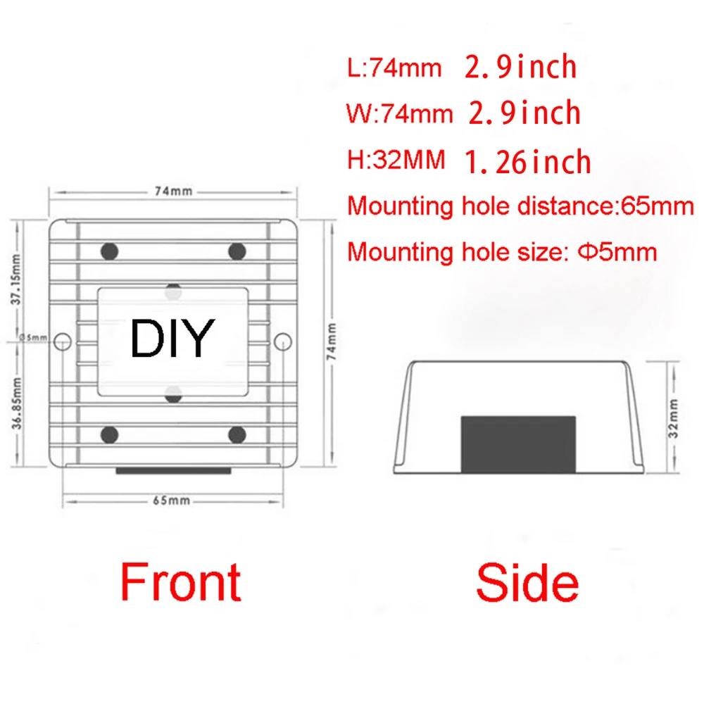 12V24V(10 V-40 V) понижающий 7,5 V 25A 187 W DC Модуль преобразователя автомобильного адаптера питания Регулятор Напряжения Водонепроницаемый
