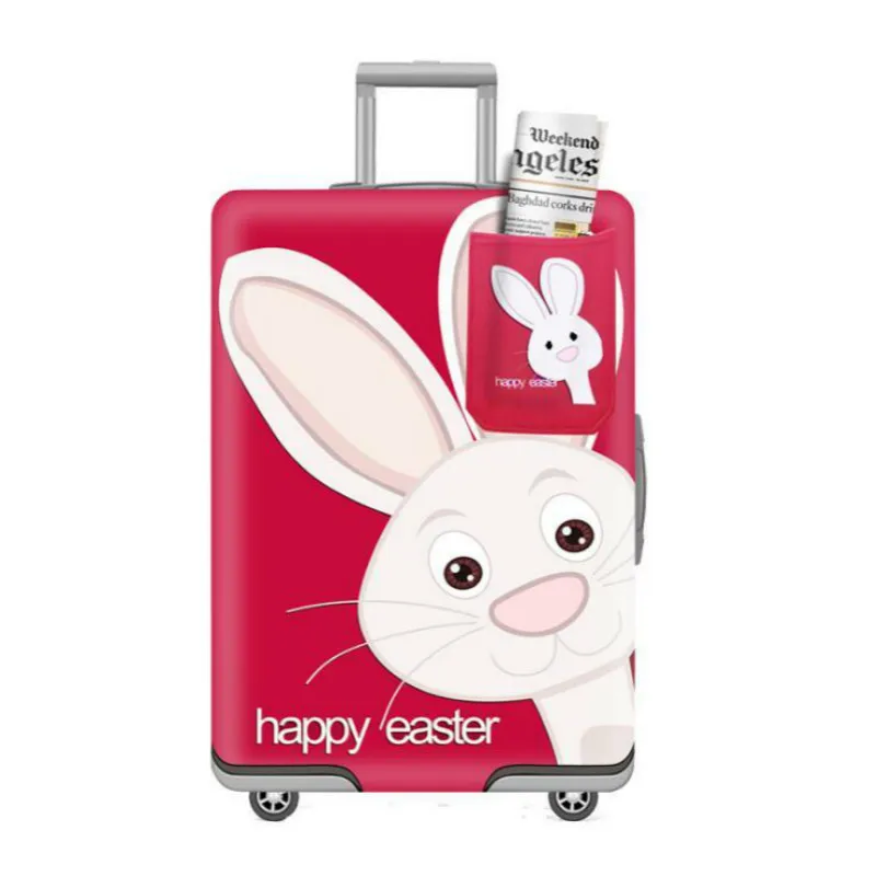 Fashion Travel On Road Thicken Elastic Cartoon Luggage Protective Cover For 18-32inch Suitcase Cases Travel Cover Accessories