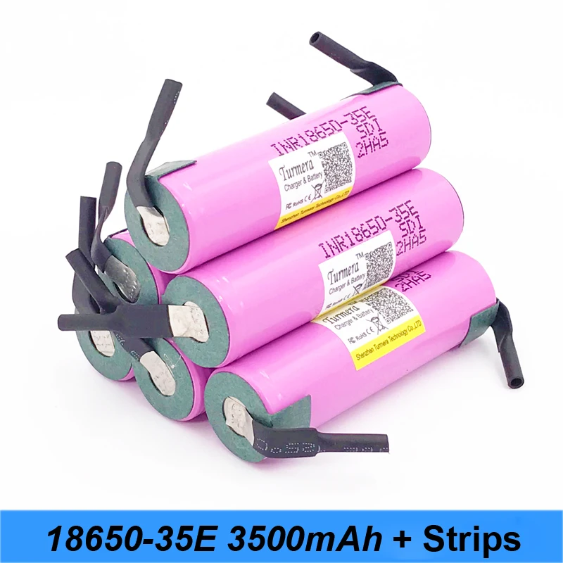 18650 battery inr18650 35e Turmera For samsung 18650 3500mAh 13A with strips for bike battery screwdriver battery 18650 battery inr18650 35e Turmera For samsung 18650 3500mAh 13A with strips for bike battery screwdriver battery