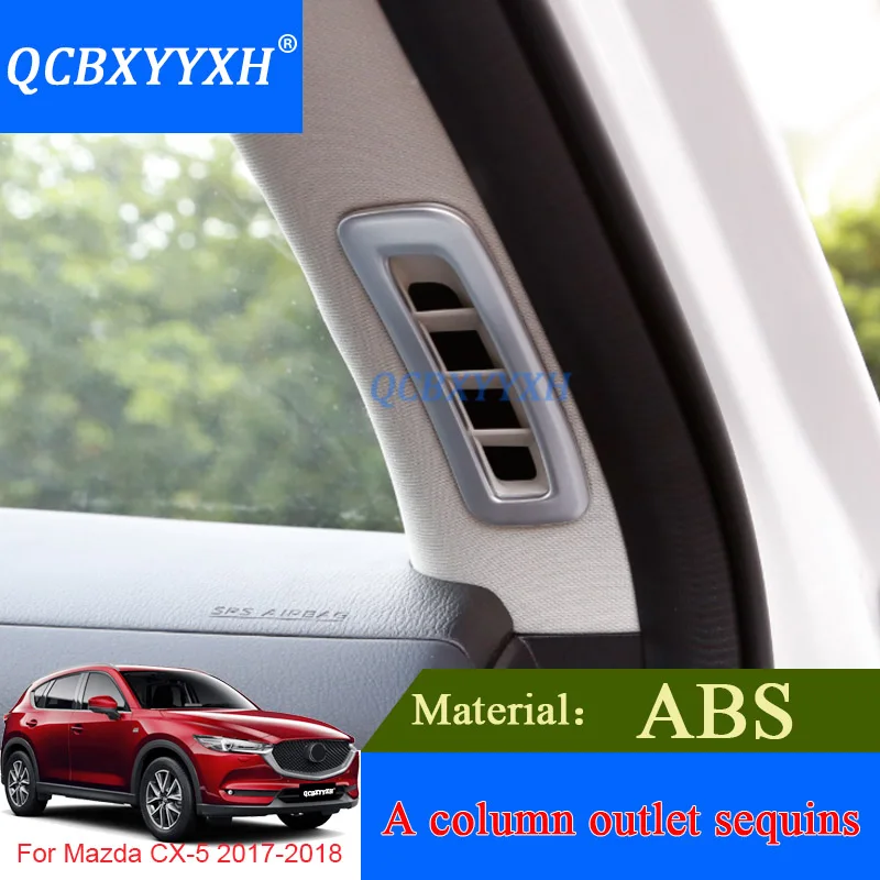 QCBXYYXH ABS автомобильный Стайлинг колонна декоративные полоски для автомобиля Блестки для Mazda 2th CX-5 внутренние украшения наклейки