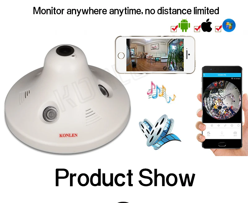 1080P Indoor Panoramic IP Camera 1080P 07