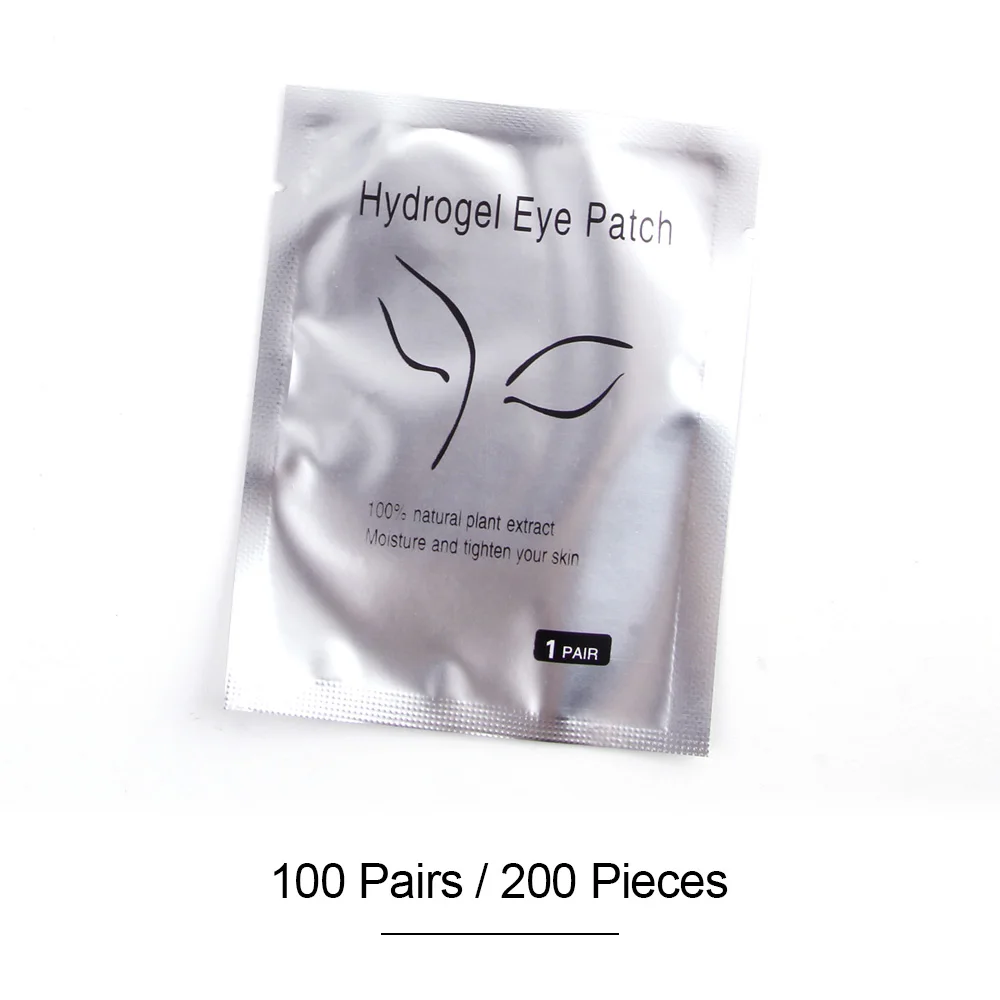 100 Pcs Eyes 100 накладные ресницы для наращивания бумажные нашивки для наращивания для глаз наклейки без ворса подушки для ресницы удлинение ресниц под подушечками для глаз - Длина: 100 Pcs Eyes