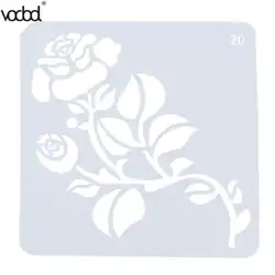 Роза цветочный шаблон инструмент для рисования Многослойные трафареты для стен Скрапбукинг/фотоальбом Декоративные штамп для открыток